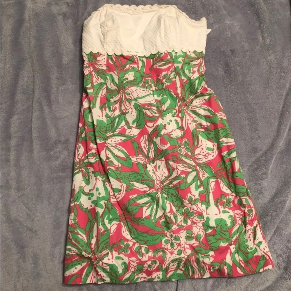 Lily Pulitzer Dress 00 Strapless